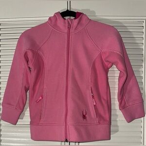 Spyder Girl’s Pink‎ Fleece Full Zip Jacket Size 7